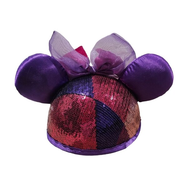 Disney Parks Hocus Pocus Minnie Ears Sarah Sanderson Sequin Halloween CosplayHat main image 5